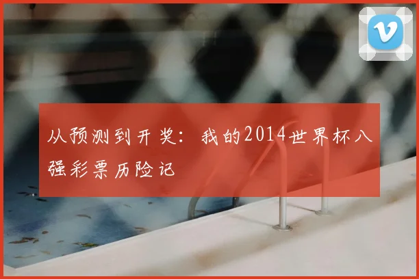 从预测到开奖：我的2014世界杯八强彩票历险记
